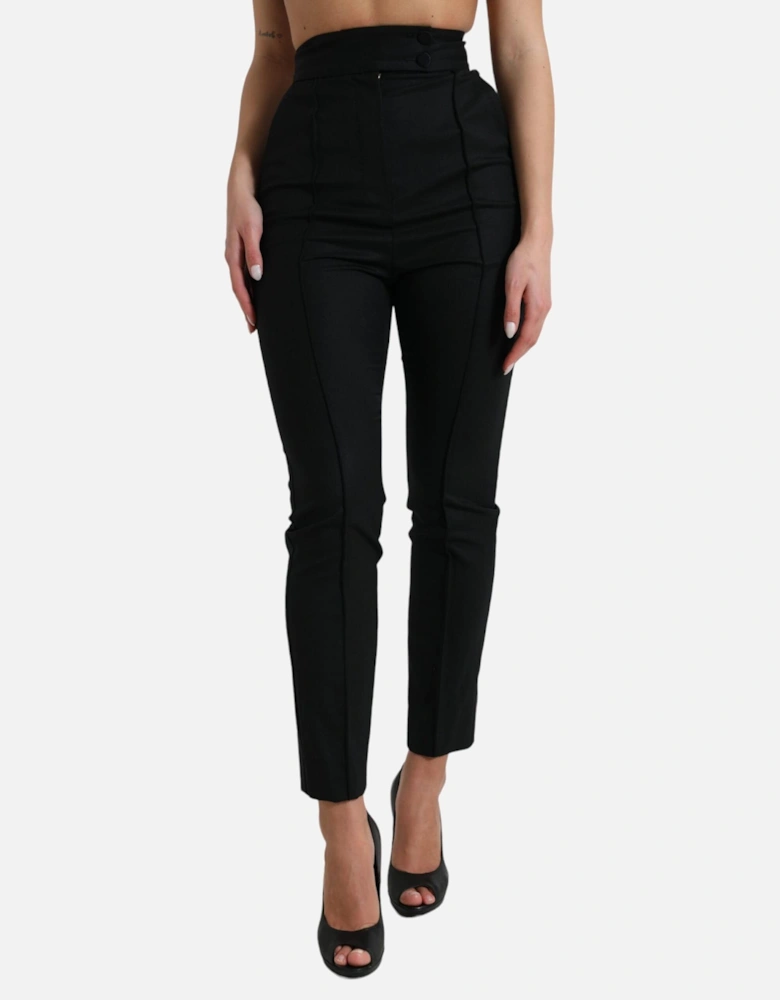 HighWaisted Tailored Pants Women - Black Jeans