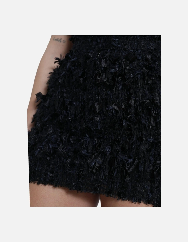 Floral Mini Skirt Black Style Women