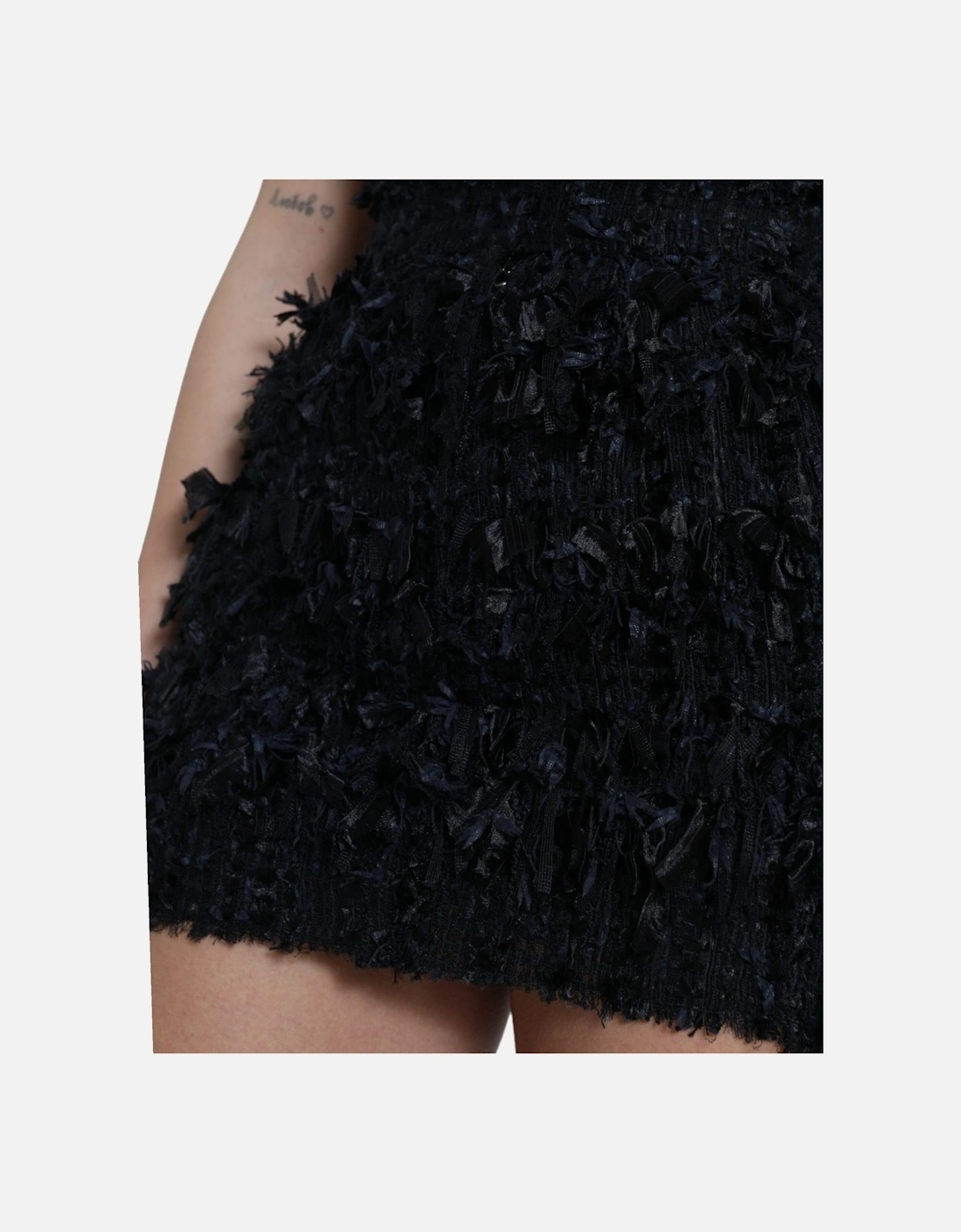 Floral Mini Skirt Black Style Women