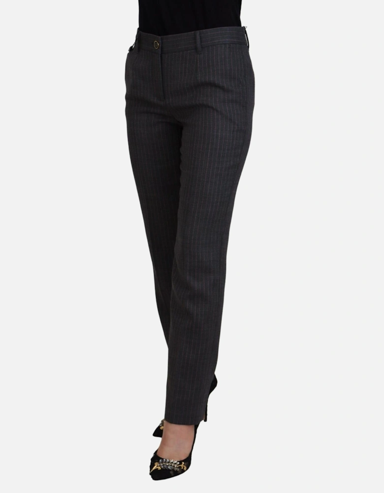 Pinstripe Trousers PAN74590 Women - Gray Jeans