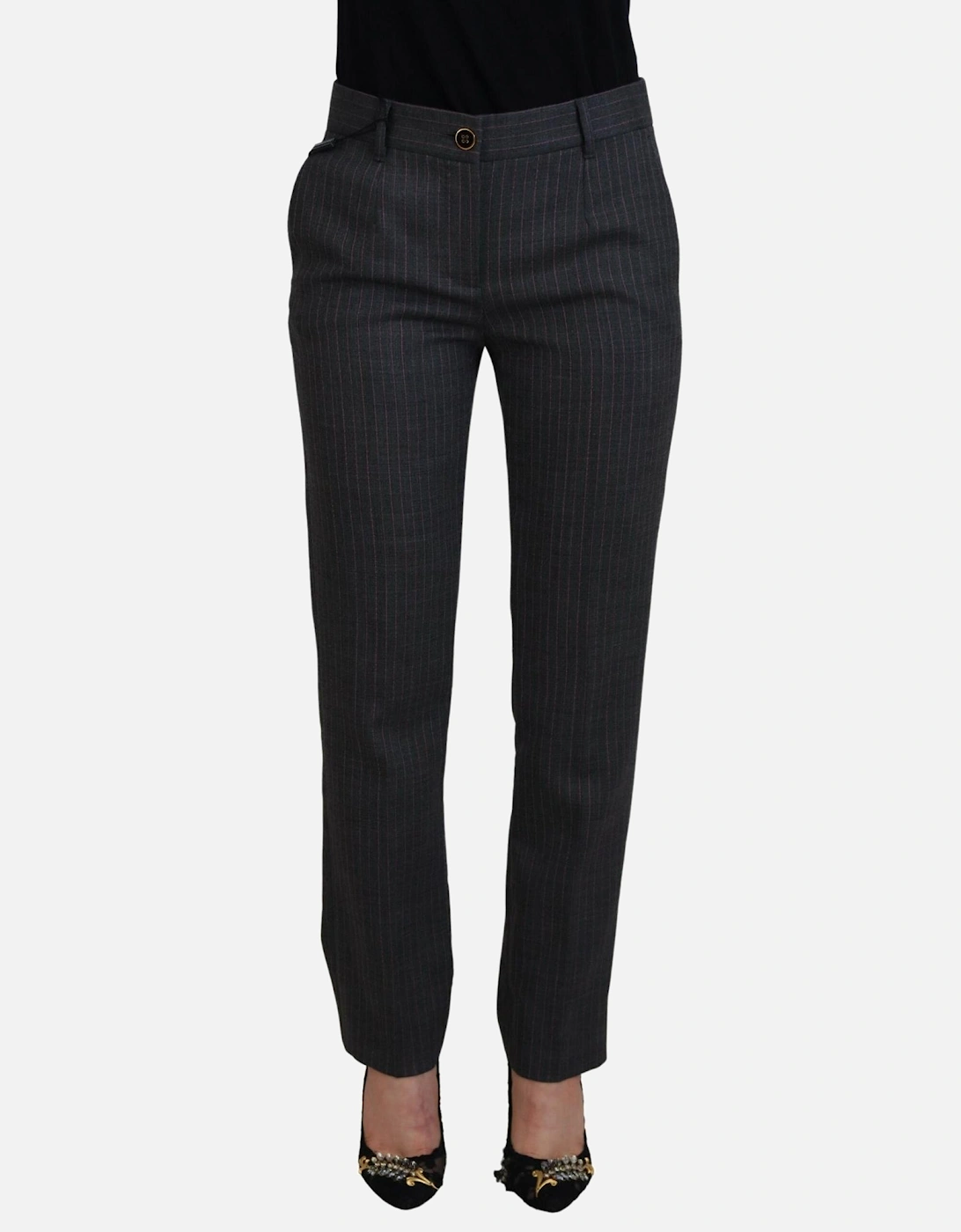 Pinstripe Trousers PAN74590 Women - Gray Jeans, 7 of 6