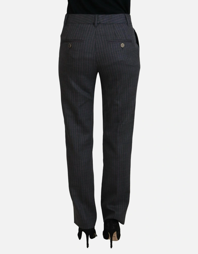 Pinstripe Trousers PAN74590 Women - Gray Jeans