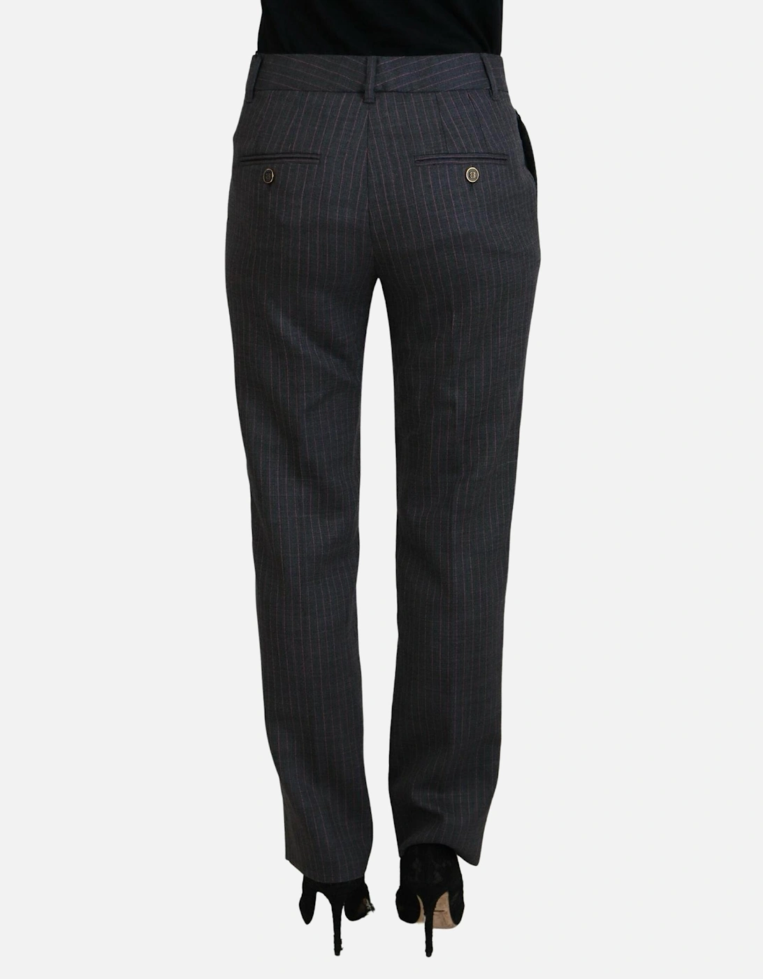 Pinstripe Trousers PAN74590 Women - Gray Jeans