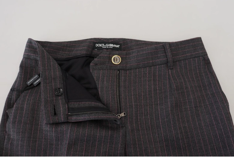 Pinstripe Trousers PAN74590 Women - Gray Jeans