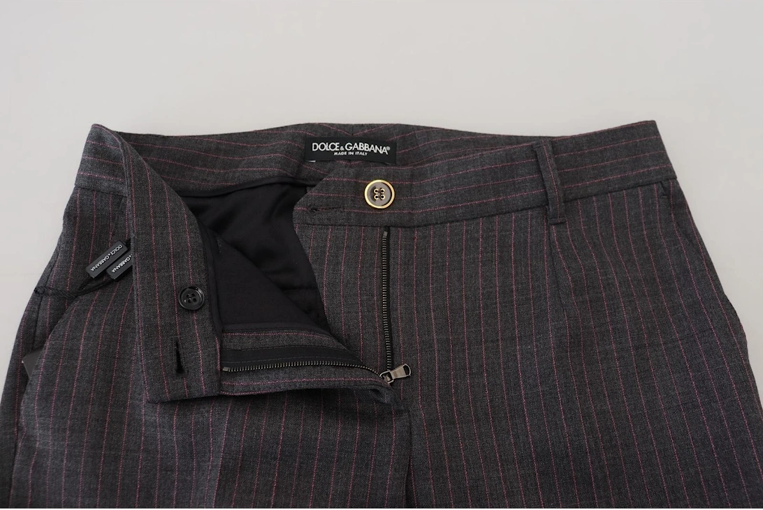 Pinstripe Trousers PAN74590 Women - Gray Jeans