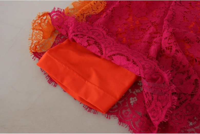 Lace HighWaist Shorts Women - Pink