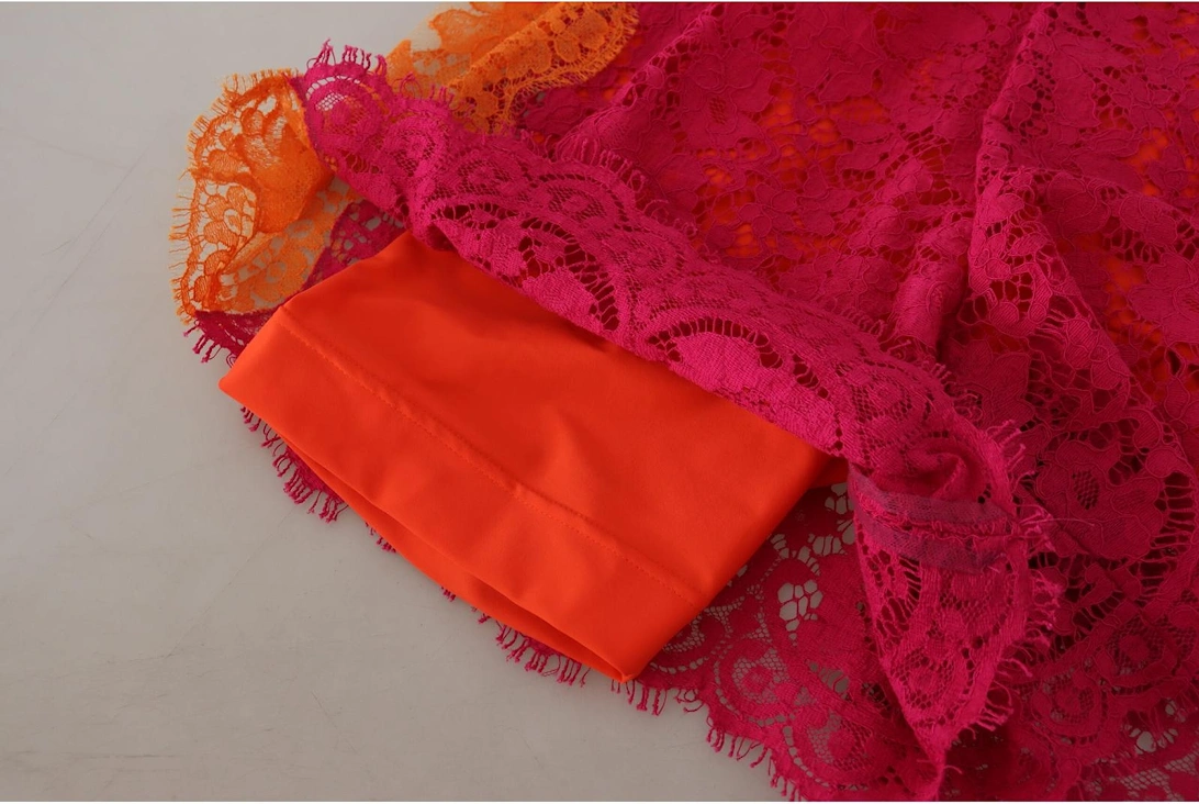 Lace HighWaist Shorts Women - Pink