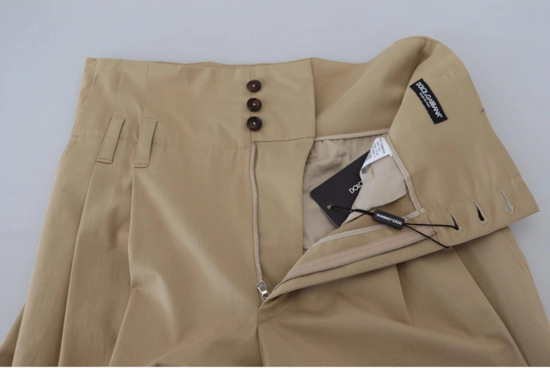HighWaist Pleated Trousers PT0178 Women - Brown Jeans