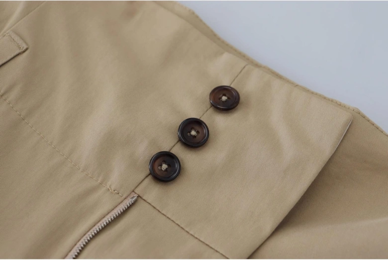 HighWaist Pleated Trousers PT0178 Women - Brown Jeans
