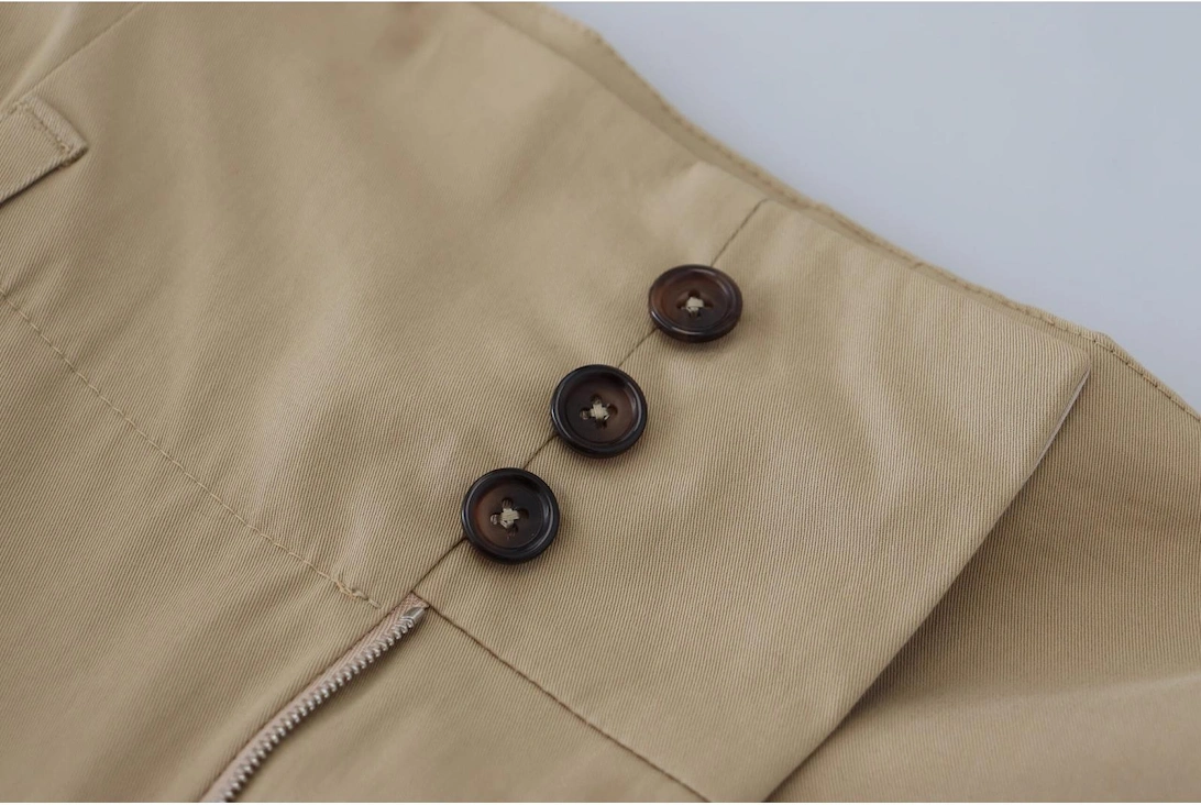 HighWaist Pleated Trousers PT0178 Women - Brown Jeans