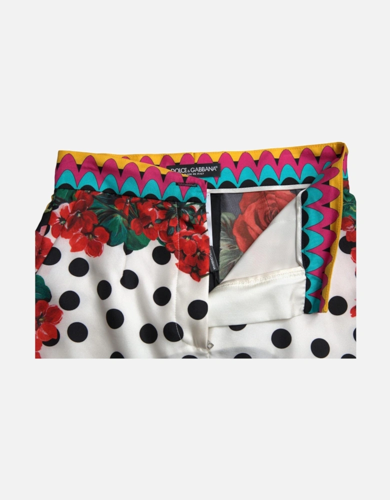 FloralPrint Shorts Polka Dot Women - Multicolor