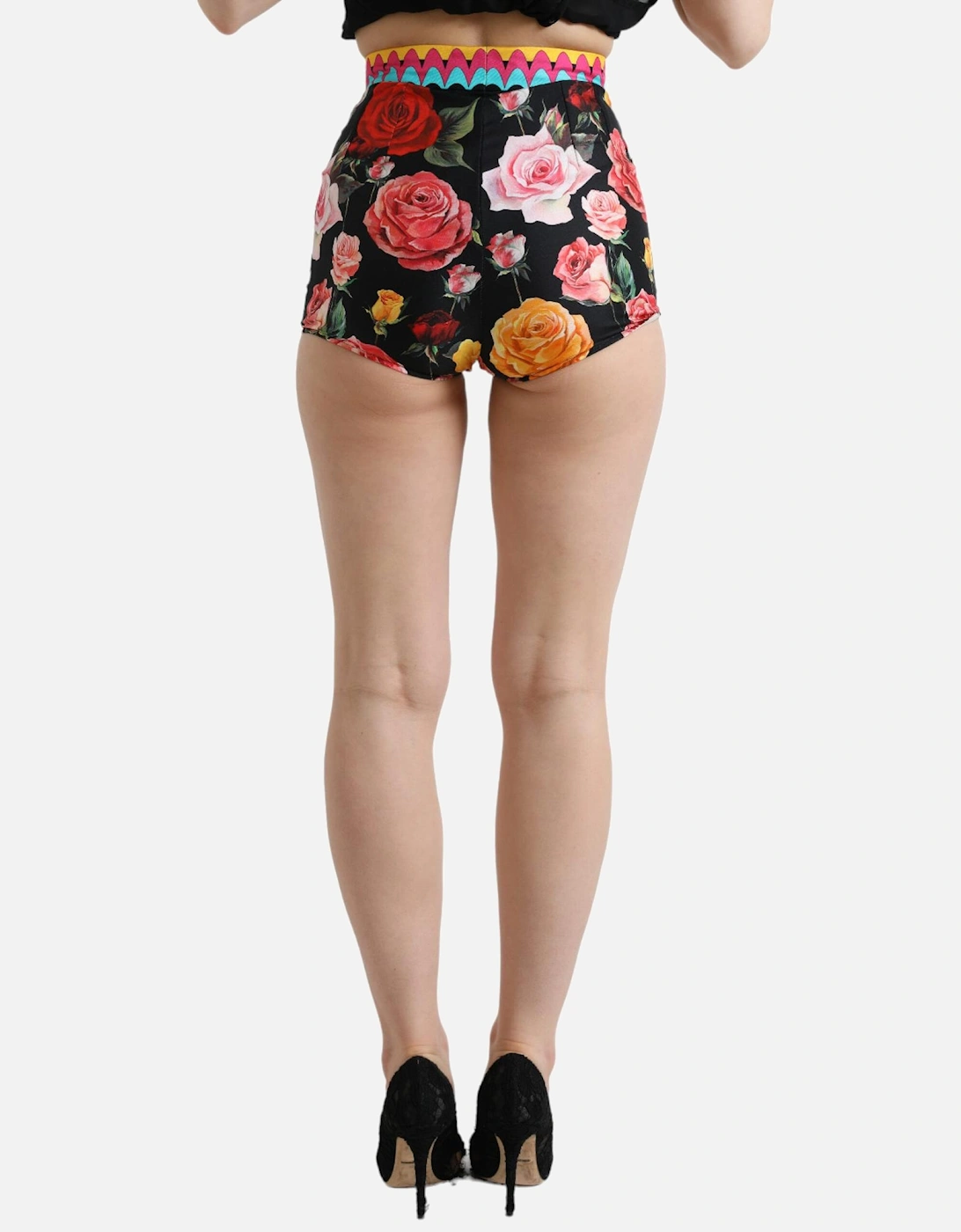 FloralPrint Shorts Polka Dot Women - Multicolor