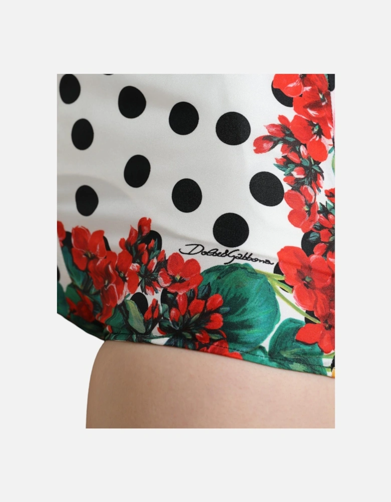 FloralPrint Shorts Polka Dot Women - Multicolor