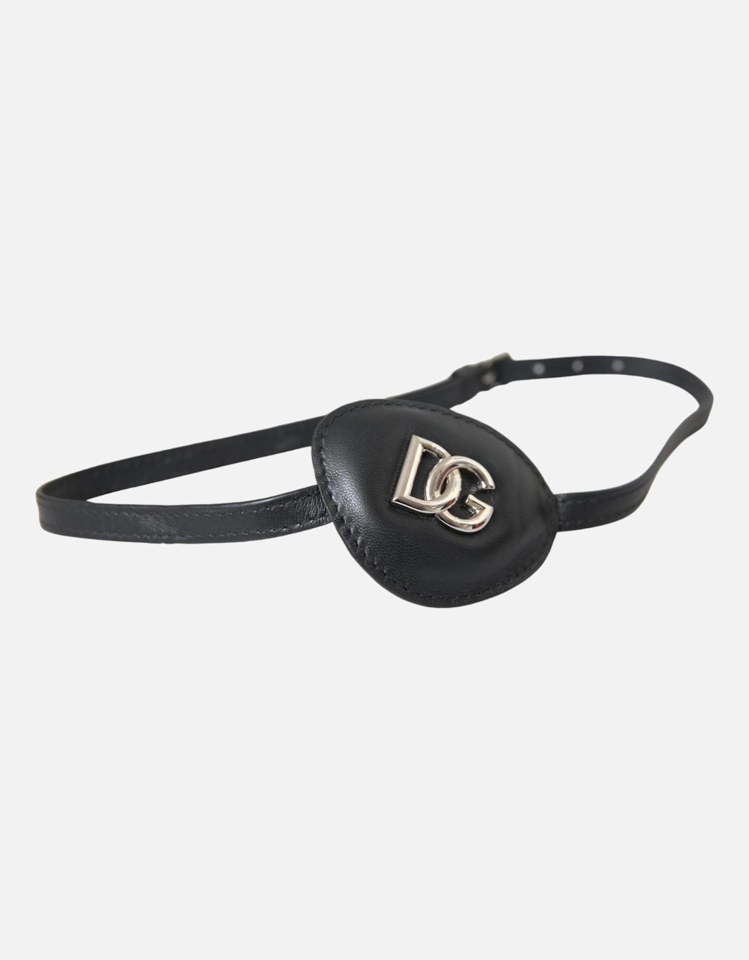Leather Eye Patch with Silver Detailing Women - Black Miscellaneous, 6 of 5