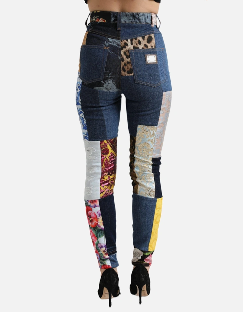 Patchwork Jeans MultiPattern Style Women - Multicolor Jeans