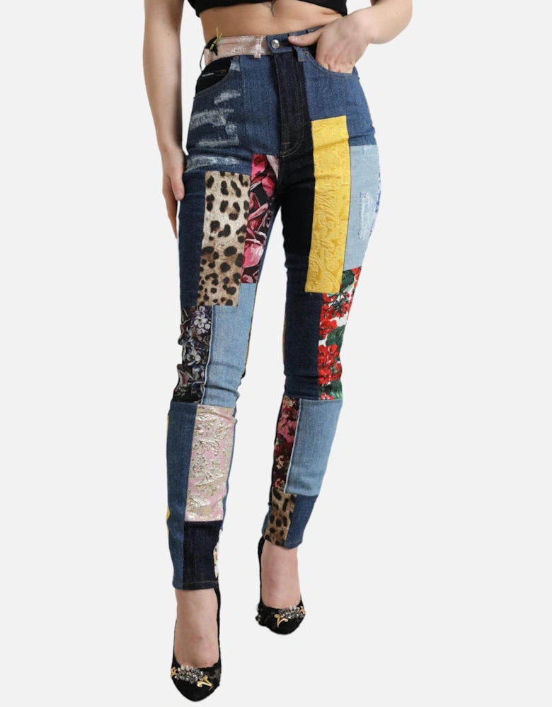 Patchwork Jeans MultiPattern Style Women - Multicolor Jeans