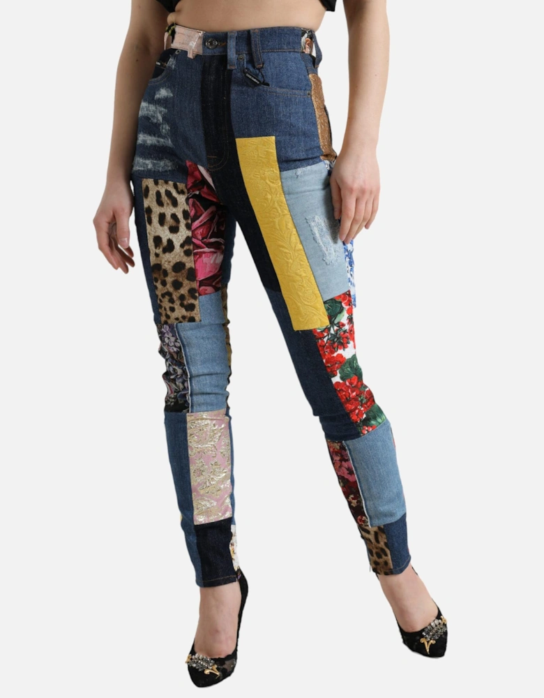 Patchwork Jeans MultiPattern Style Women - Multicolor Jeans