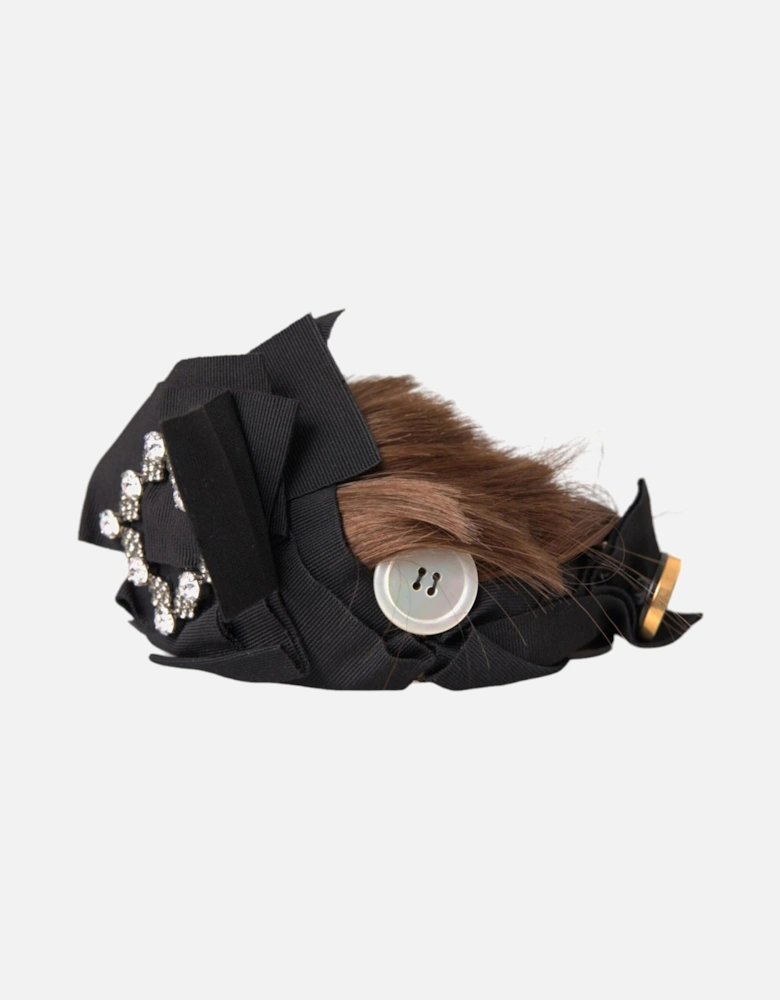 Multicolored Detailing Hair Diadem Headband Women - Black Hair