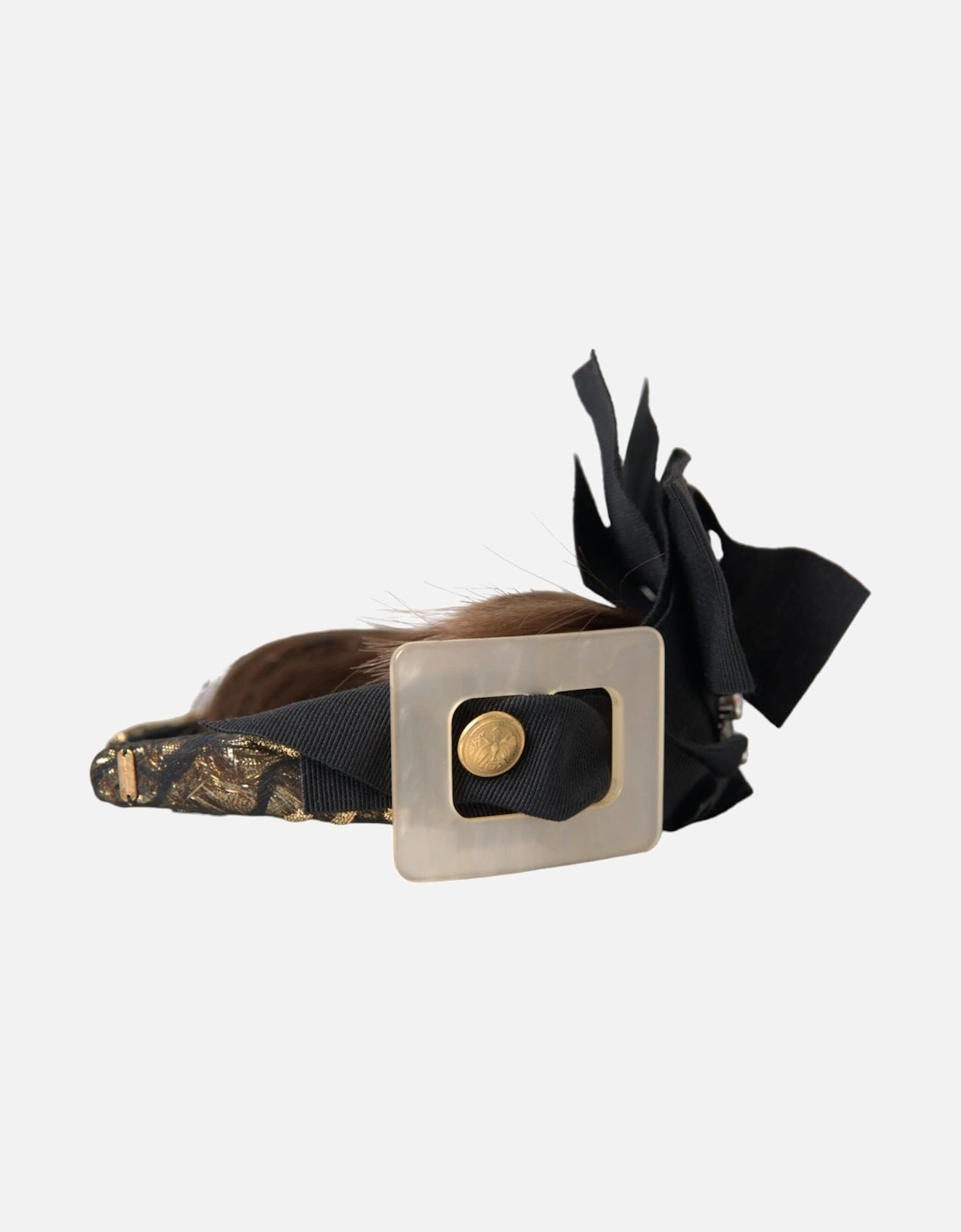 Multicolored Detailing Hair Diadem Headband Women - Black Hair