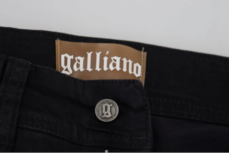 Distressed Detail Skinny Jeans Black Women Jeans