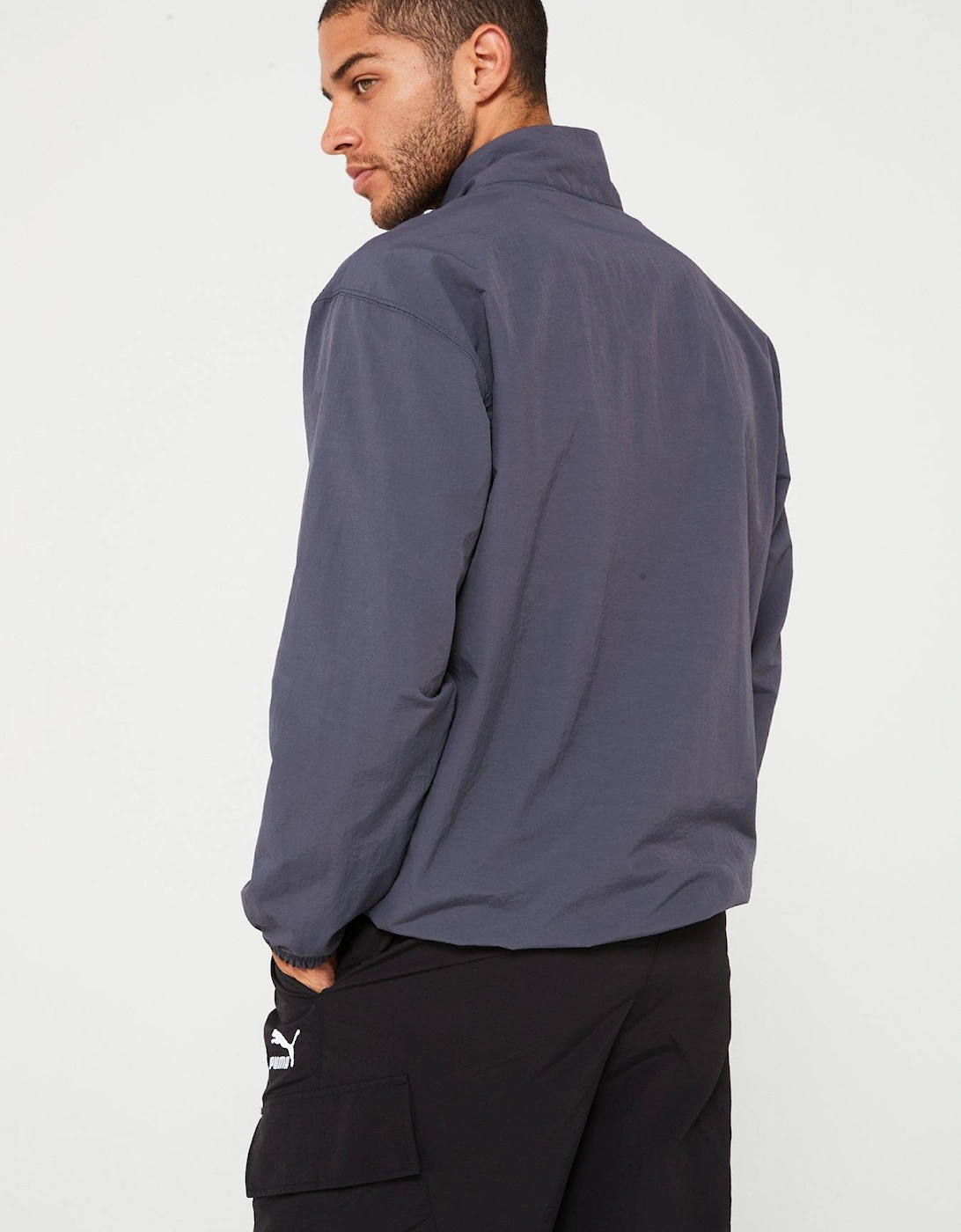 Men's Classics Woven Half-Zip Top - Grey