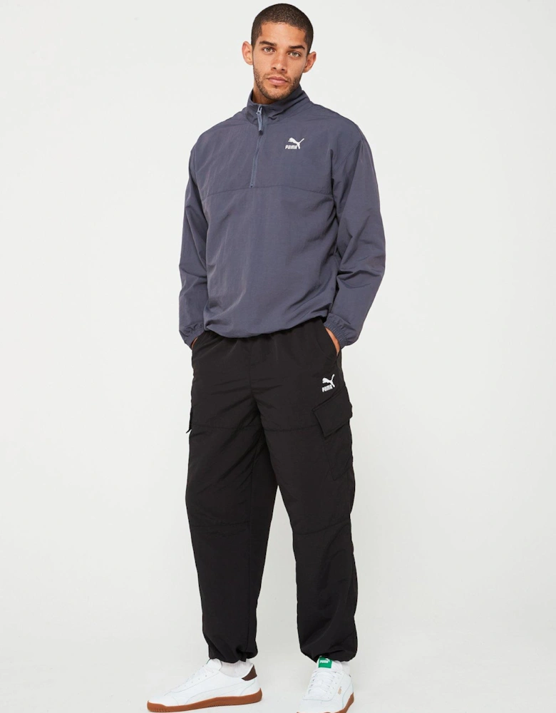 Men's Classics Woven Half-Zip Top - Grey