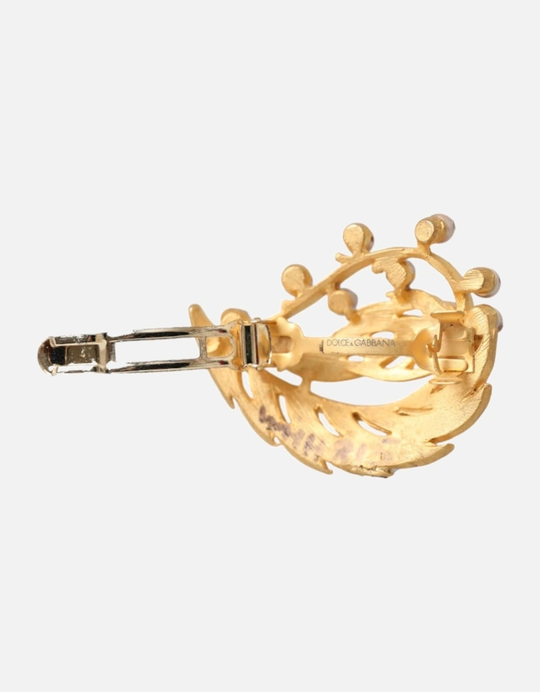 Embellished Hair Pin Brooch Women - Gold Brooches