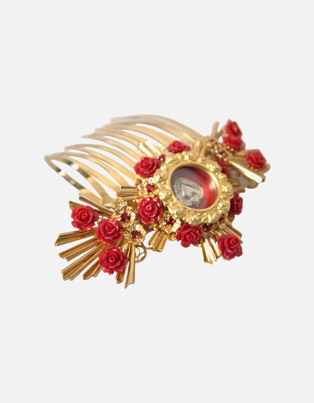 Crystal Floral Gold Hair Comb Women Miscellaneous Accessories