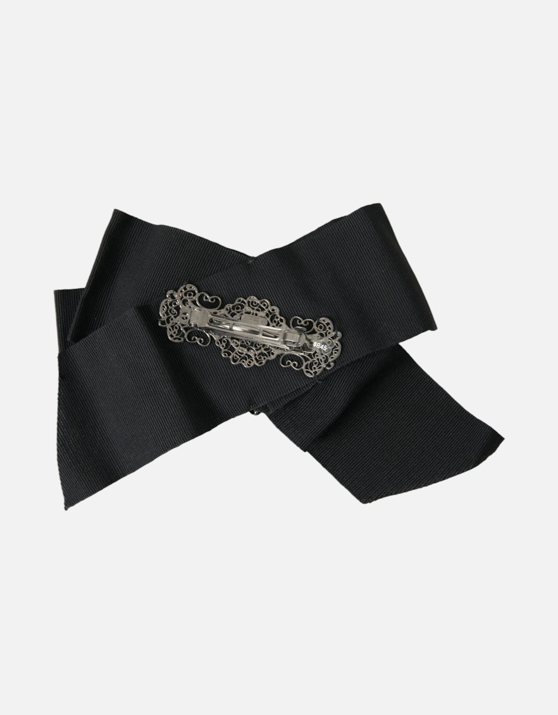 Crystal-Embellished Hair Clip in Black Women Miscellaneous Accessories