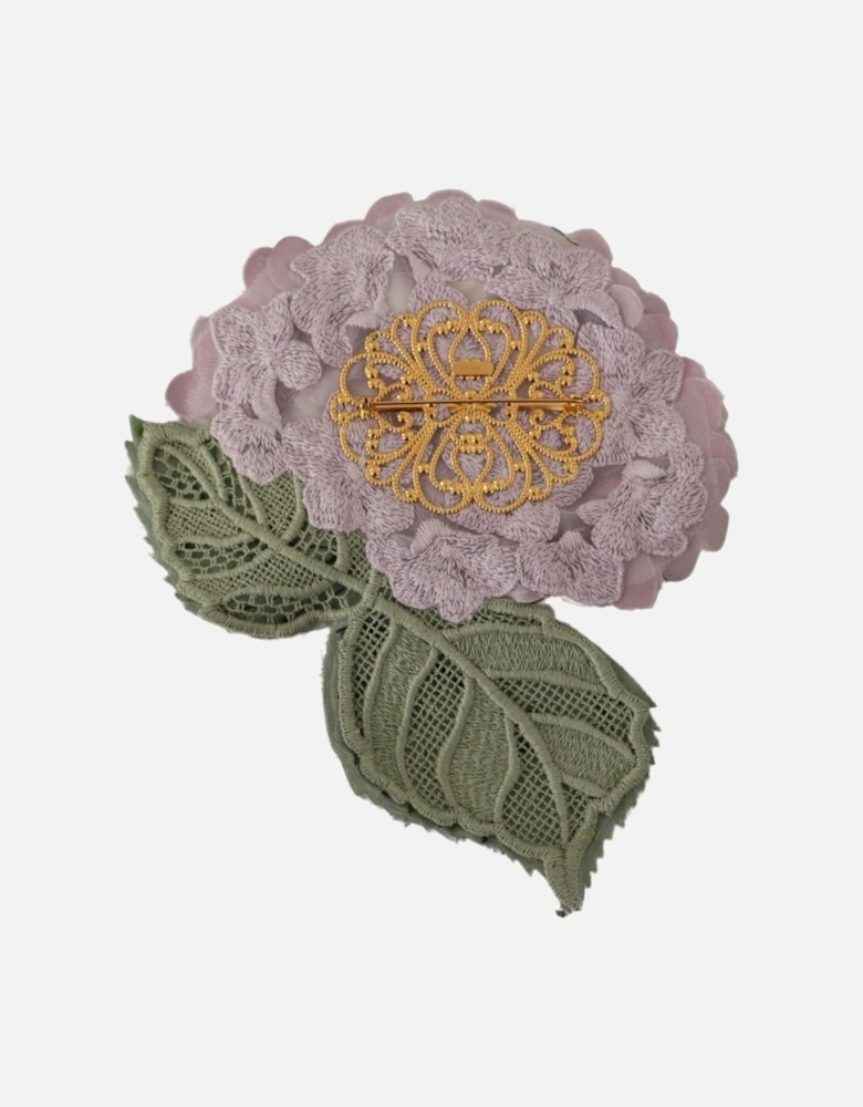 Exquisite Floral Brooch with Vibrant Purple Tone Women Brooches