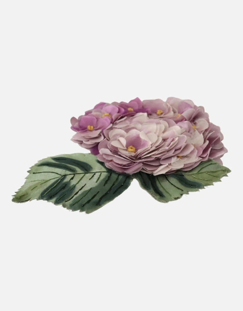 Exquisite Floral Brooch with Vibrant Purple Tone Women Brooches