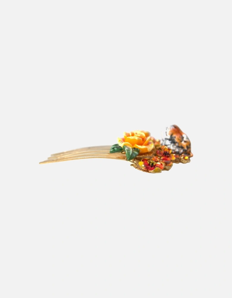 Multicolor Crystal Hair Comb Women - Gold Miscellaneous Accessories