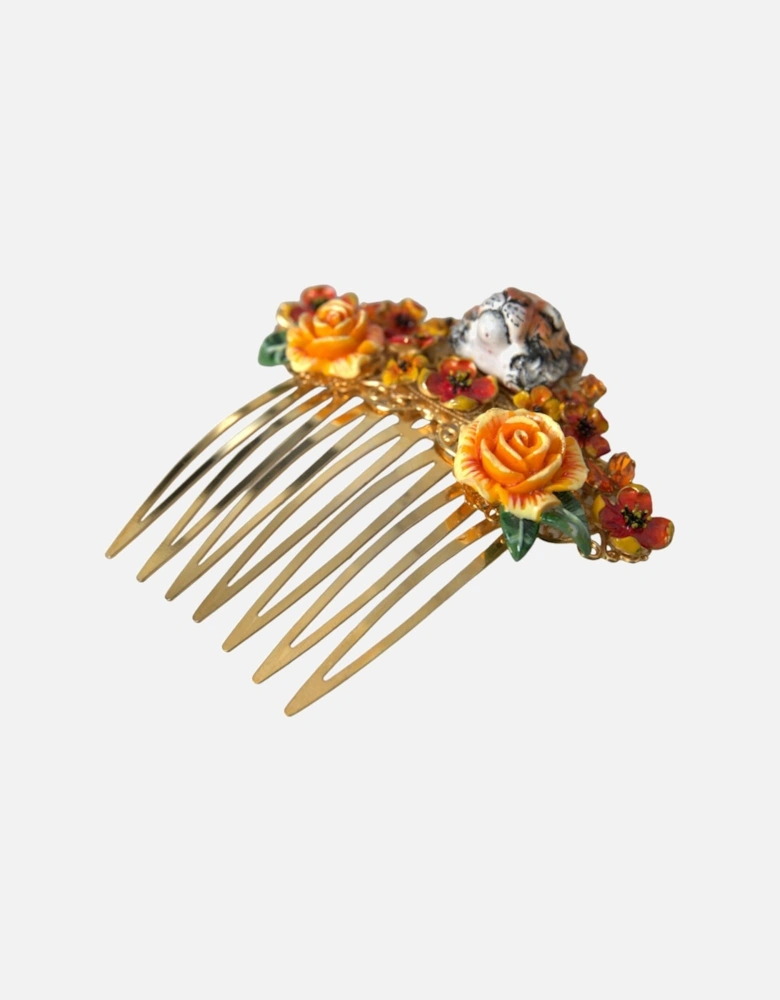 Multicolor Crystal Hair Comb Women - Gold Miscellaneous Accessories
