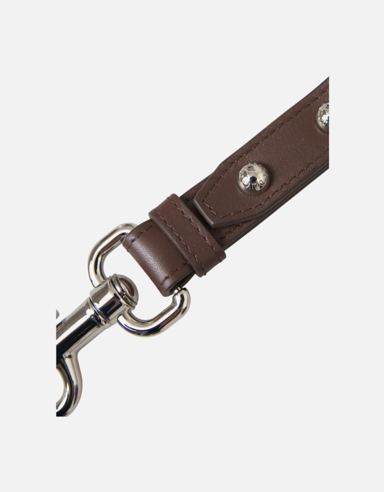 Brass Ring Keychain with Engraved Logo Hardware Women - Brown