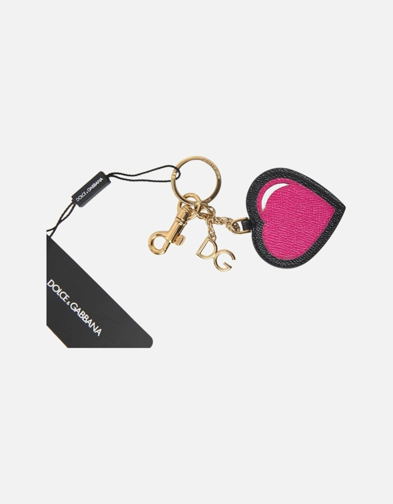 Heart Keychain PinkBlack Women