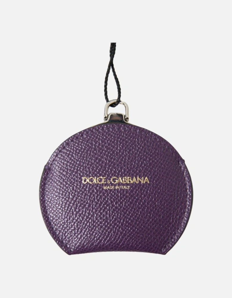 Compact Mirror Leather Purse Women - Purple Miscellaneous Accessories