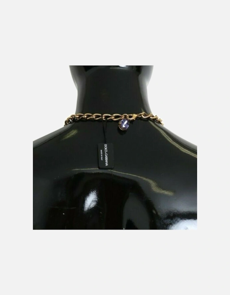 Exquisite Charm Necklace with Crystals and Pearls Women - Gold