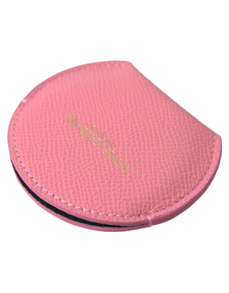 Leather Mirror Holder with Logo Details Women - Pink Miscellaneous