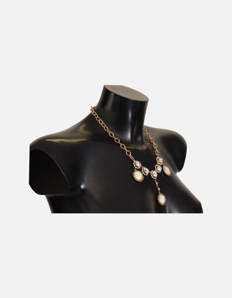 Crystal Watch Necklace Gold Statement Necklace Women