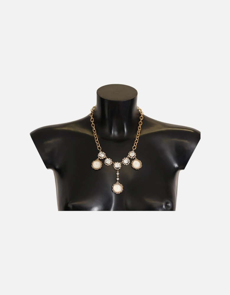 Crystal Watch Necklace Gold Statement Necklace Women