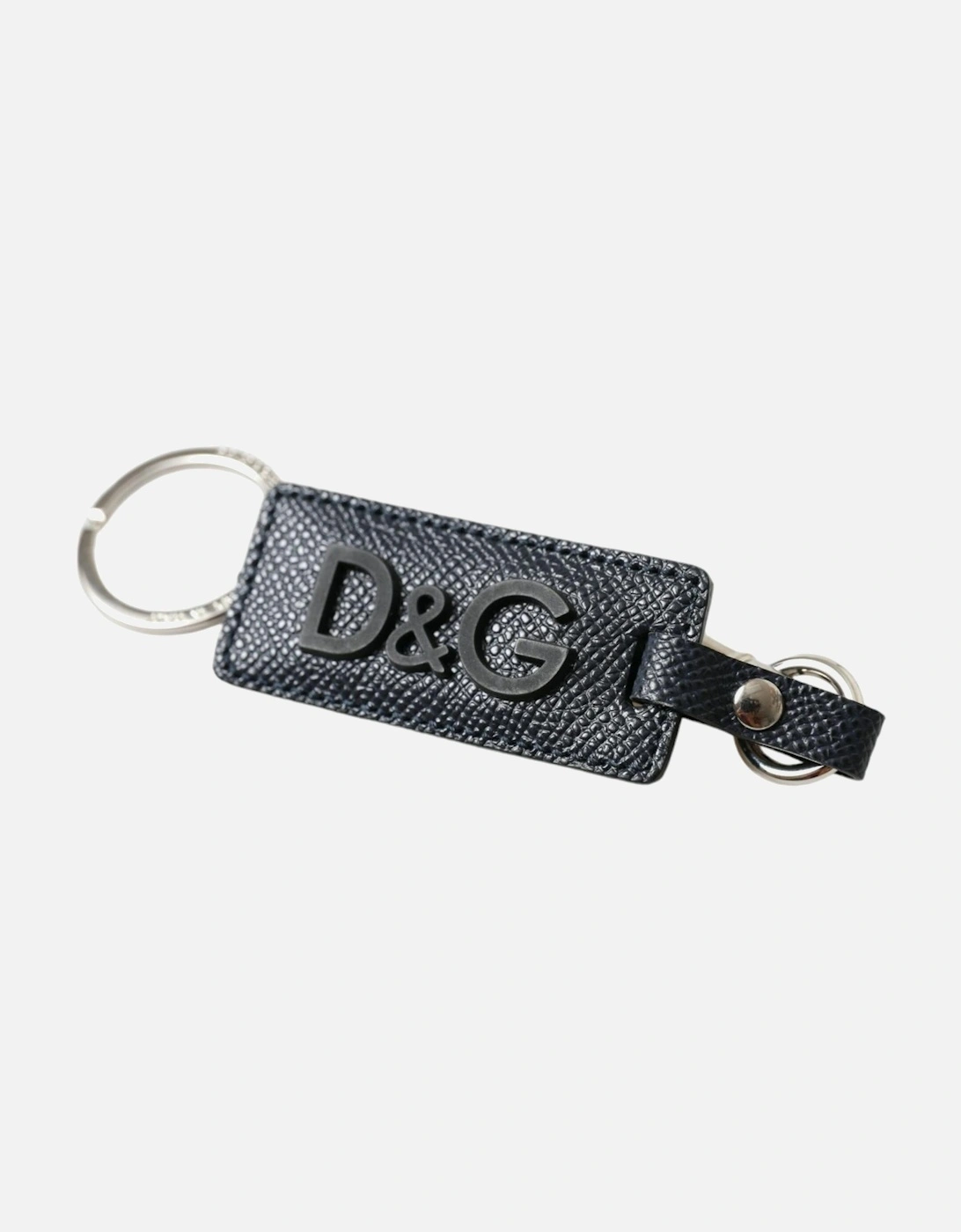 Brass Keychain with Logo Engraved Metal Hardware Women - Black |
