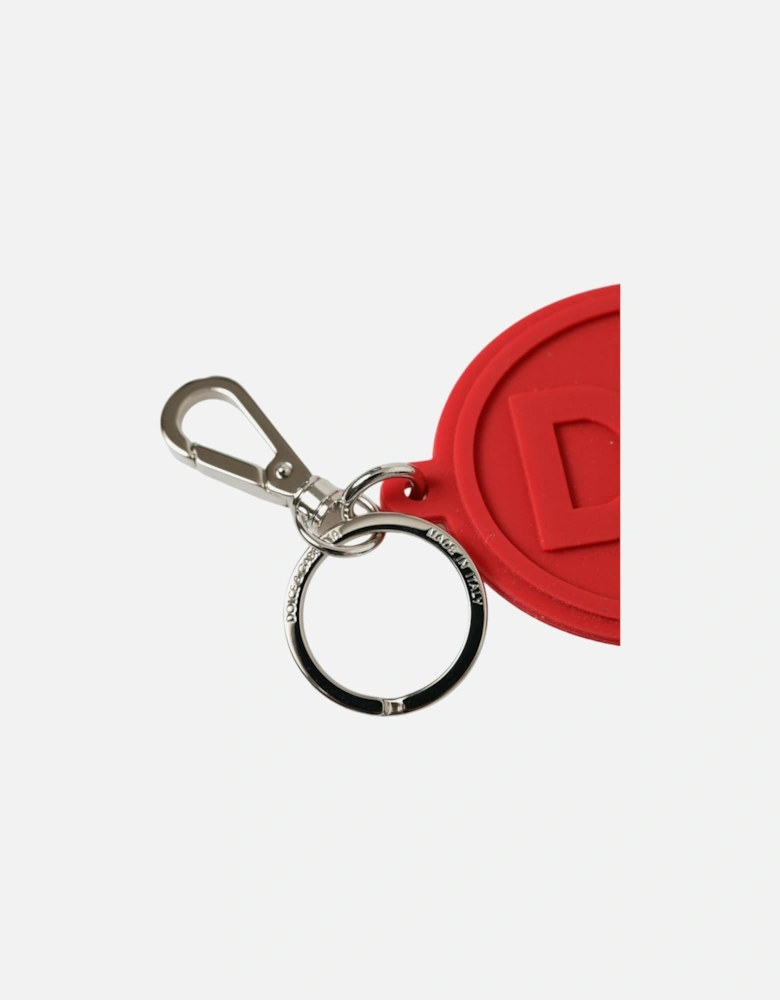 Trifold Key Holder Case with Engraved Logo Hardware Women - Red