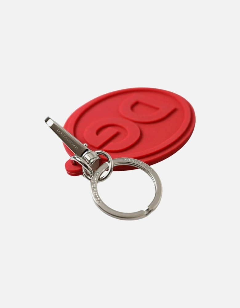 Trifold Key Holder Case with Engraved Logo Hardware Women - Red