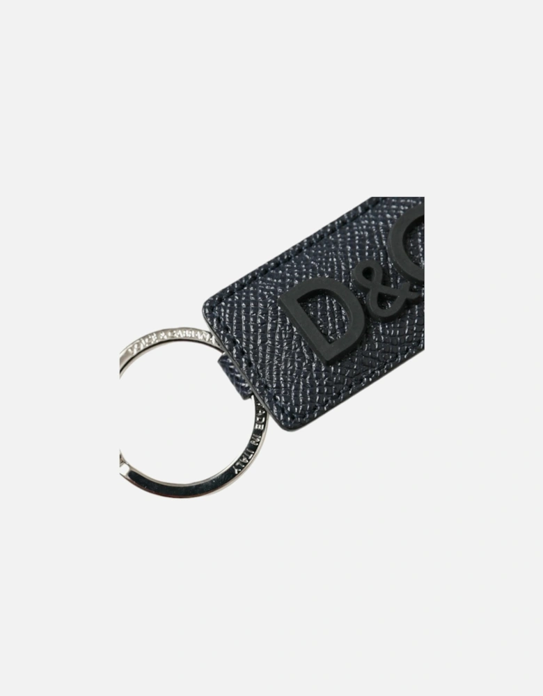 Brass Keychain with Logo Engraved Metal Hardware Women - Black |