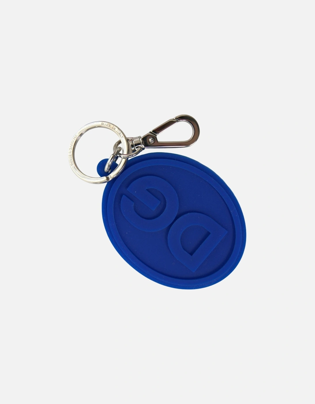 Brass and Rubber Keychain with Logo Hardware Women - Blue, 5 of 4