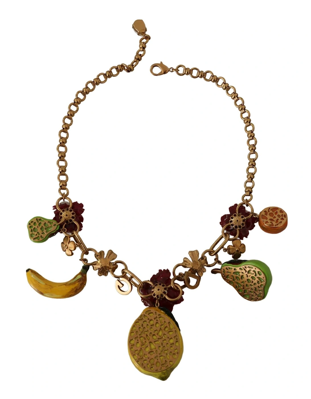 Fruit Necklace Enamel Charm DG Women - Gold