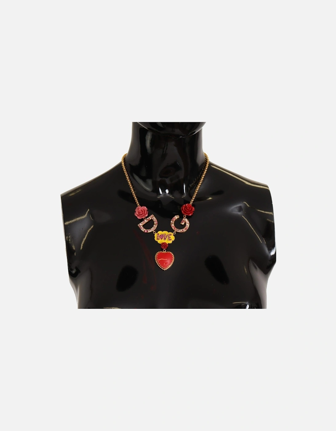 Dolce Gabbana Love Necklace Red Enamel Heart Women - Gold, 7 of 6