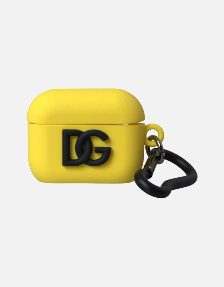 Silicone Airpods Case with Logo Details Women - Yellow Miscellaneous