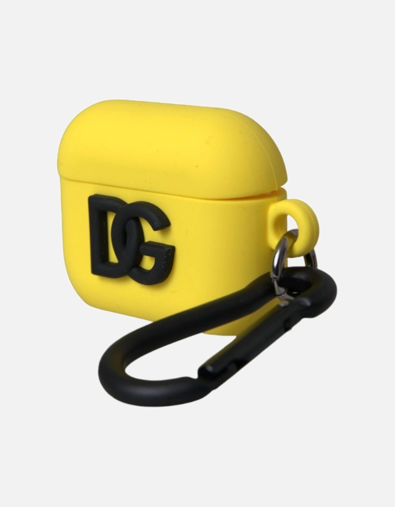 Silicone Airpods Case with Logo Details Women - Yellow Miscellaneous