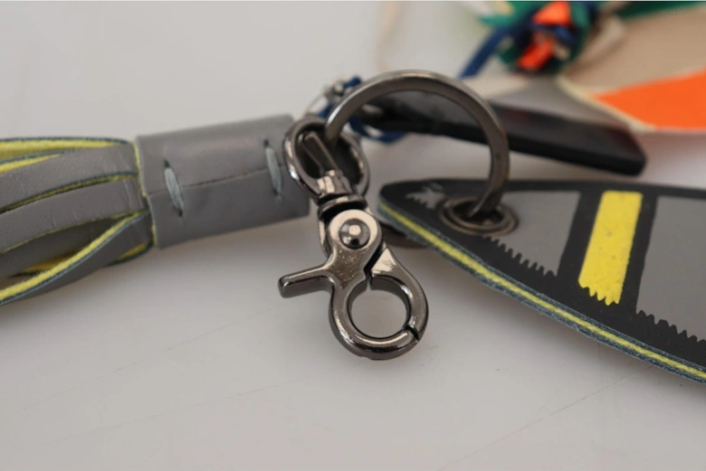 Rocket Keychain Multicolor Leather Women